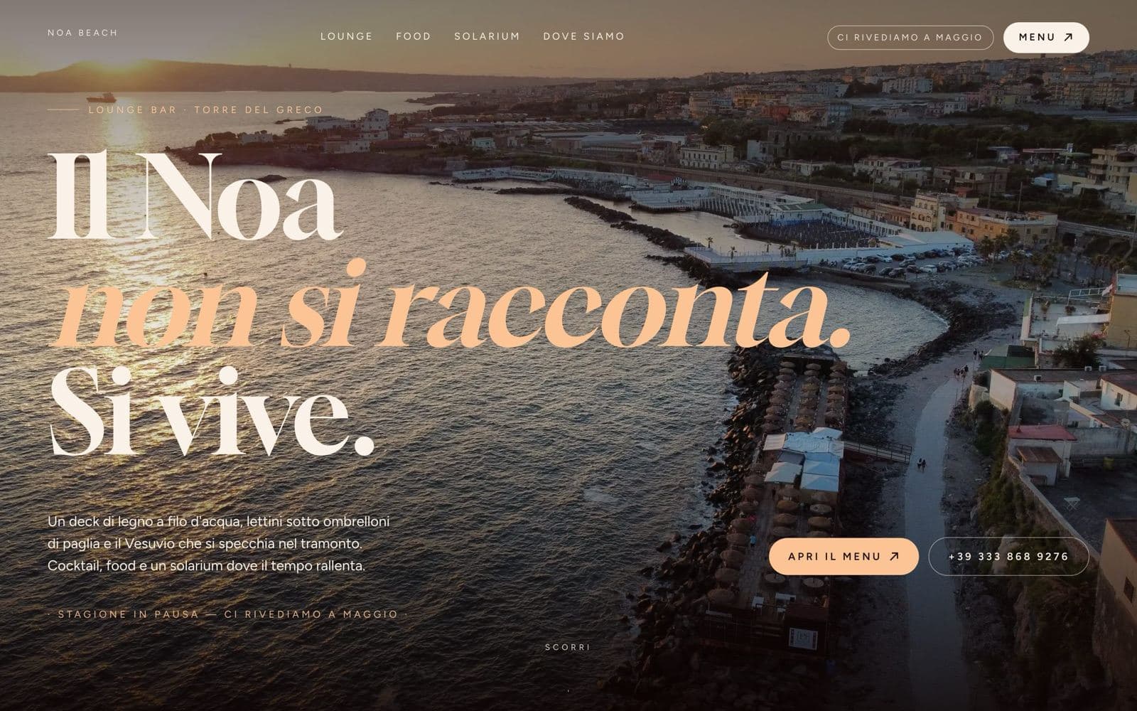 Sito Noabeach dopo dell'intervento Maranto